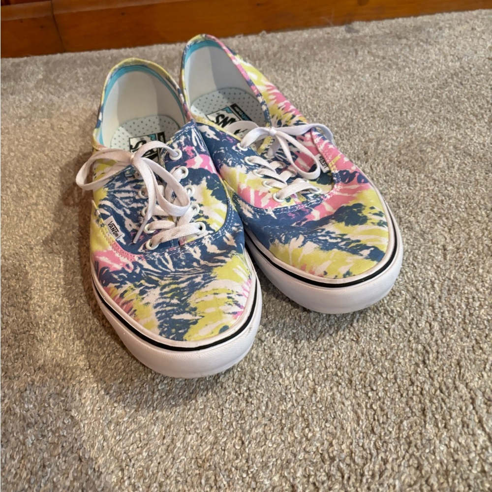 Men’s Vans Tie Dye Lightly Worn Sneakers Size 13
